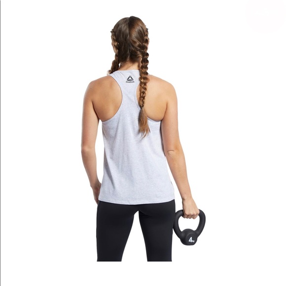 Reebok Crossfit Read Tank Top. Size L. Colour Light Grey Heather. - Picture 5 of 5